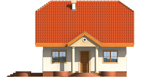 Percy - Projekt domu Perełka - elewacja frontowa