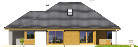 Glen III G2 - Projekty domów ARCHIPELAG - Glen III G2 - elewacja lewa