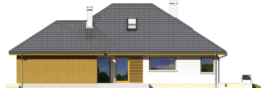 Glen III G2 - Projekty domów ARCHIPELAG - Glen III G2 - elewacja prawa