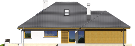 Glen III G2 - Projekty domów ARCHIPELAG - Glen III G2 - elewacja prawa