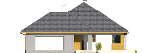 Glen III G2 - Projekty domów ARCHIPELAG - Glen III G2 - elewacja frontowa