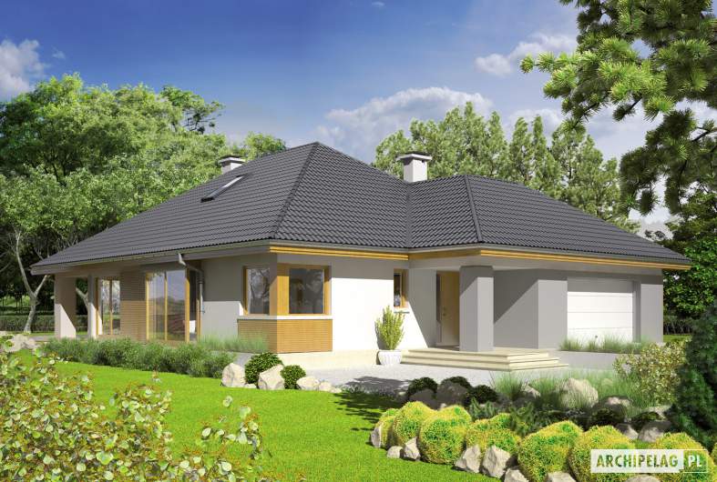 Projekt domu Glen III G2 - Projekty domów ARCHIPELAG - Glen III G2 - wizualizacja frontowa