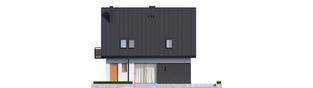 Projekt domu Mini 5 - elewacja tylna