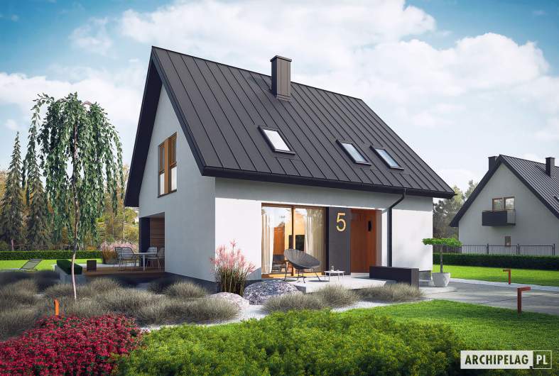 Projekt domu Mini 5 - wizualizacja frontowa