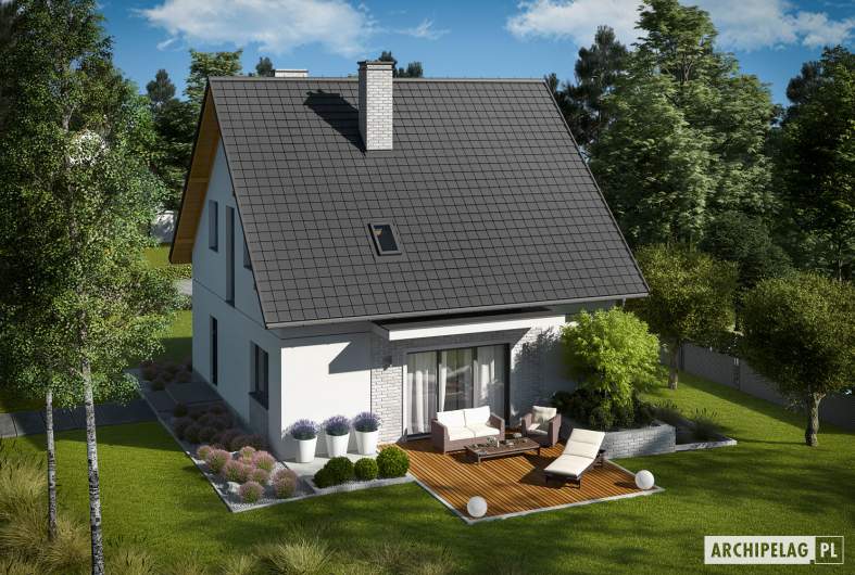 Projekt domu Dagna - widok z góry
