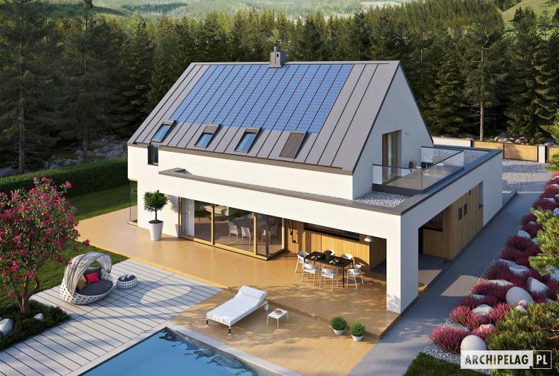 Projekt domu Malkolm G2 ENERGO PLUS - widok z góry