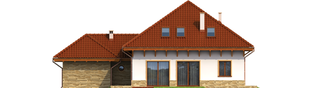 Projekt domu Ala G1 - elewacja tylna