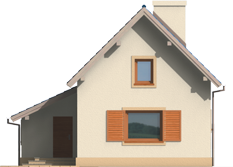 Teres - Projekt domu Tereska - elewacja frontowa