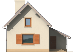 Teres - Projekt domu Tereska - elewacja frontowa