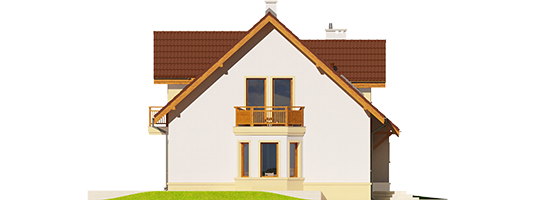 Mati III G1 Mocca - Projekt domu Mati III G1 Mocca - elewacja lewa