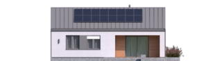 Projekt domu Mini 3 PLUS - elewacja tylna