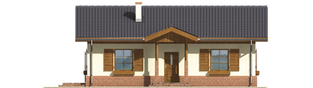 Projekt domu Nadia - elewacja frontowa