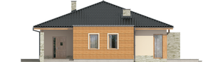 Projekt domu Grzegorz - elewacja frontowa