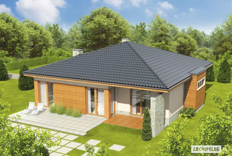 Projekt domu Grzegorz - widok z góry