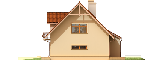 Blanka G1 - Projekt domu Blanka G1 - elewacja prawa