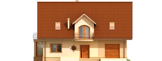 Blanka G1 - Projekt domu Blanka G1 - elewacja frontowa