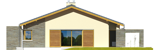 Bob II - Projekt domu Bob II - elewacja lewa