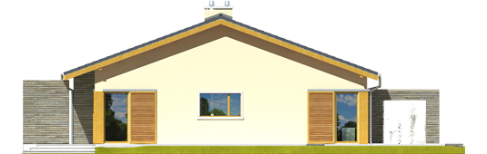 Bob II - Projekt domu Bob II - elewacja prawa