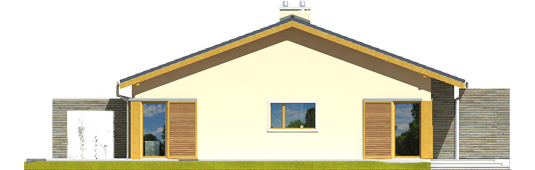 Bob II - Projekt domu Bob II - elewacja prawa