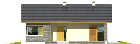 Bob II - Projekt domu Bob II - elewacja frontowa