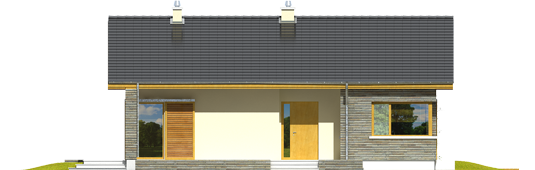 Bob II - Projekt domu Bob II - elewacja frontowa