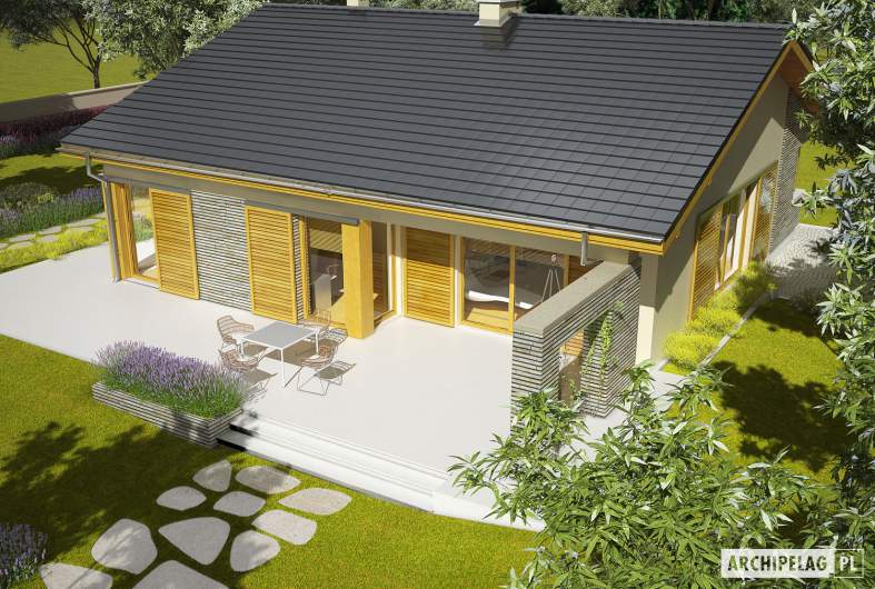 Projekt domu Bob II - widok z góry