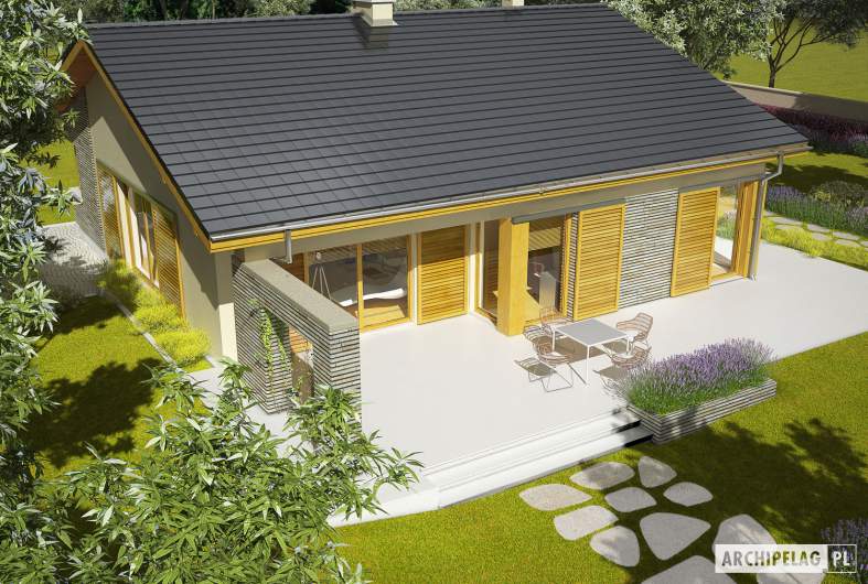 Projekt domu Bob II - widok z góry