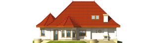 Projekt domu Esmeralda (mała) G2 - elewacja lewa