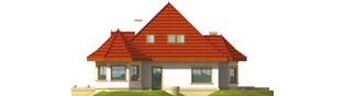 Projekt domu Esmeralda (mała) G2 - elewacja prawa