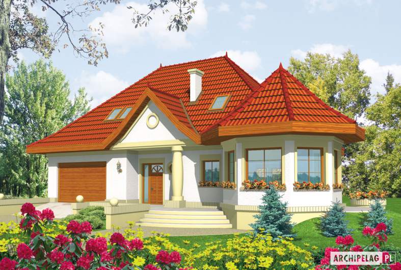 Projekt domu Esmeralda (mała) G2 - wizualizacja frontowa