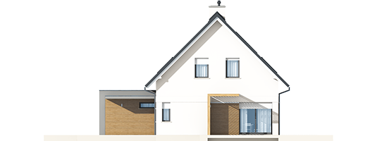 Tobby II G2 ENERGO - Projekt domu Tobiasz II G2 ENERGO - elewacja prawa