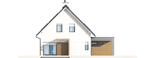 Tobby II G2 ENERGO - Projekt domu Tobiasz II G2 ENERGO - elewacja prawa