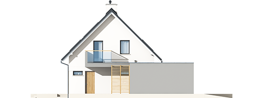 Tobby II G2 ENERGO - Projekt domu Tobiasz II G2 ENERGO - elewacja lewa