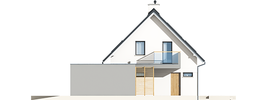 Tobby II G2 ENERGO - Projekt domu Tobiasz II G2 ENERGO - elewacja lewa
