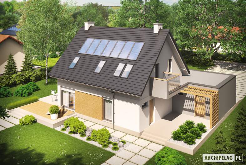 Projekt domu Tobiasz II G2 ENERGO - widok z góry