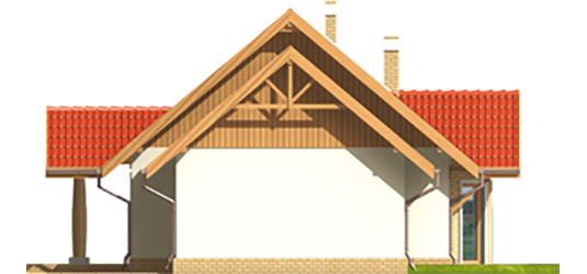 Sabrina G1 - Projekt domu Sabusia G1 - elewacja prawa