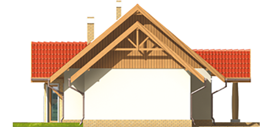 Sabrina G1 - Projekt domu Sabusia G1 - elewacja prawa