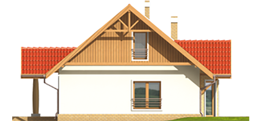 Sabrina G1 - Projekt domu Sabusia G1 - elewacja lewa