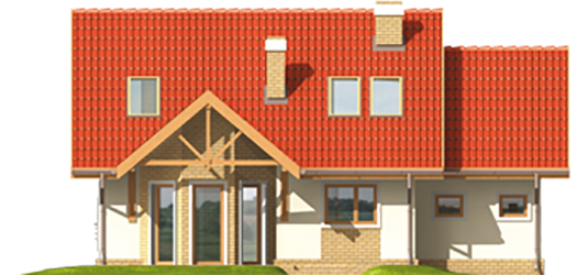 Sabrina G1 - Projekt domu Sabusia G1 - elewacja tylna