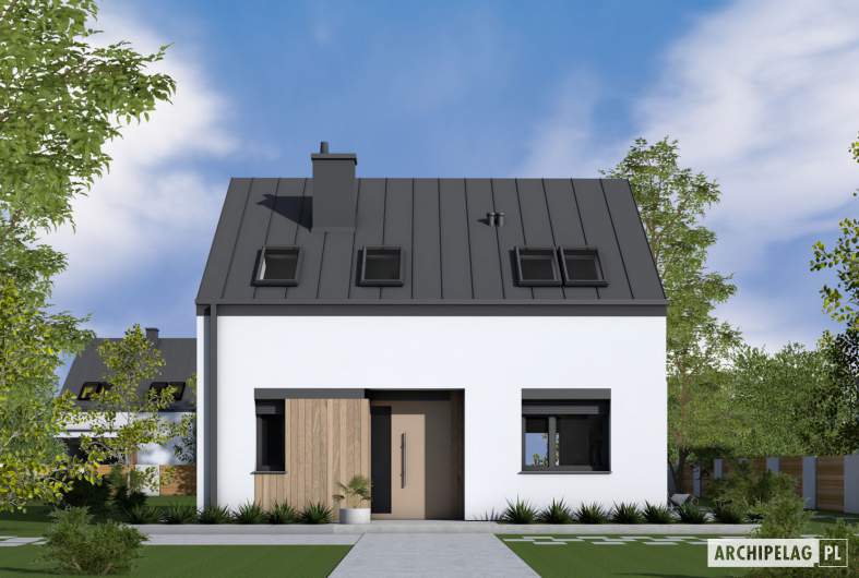 Projekt domu Mini 18 - wizualizacja frontowa