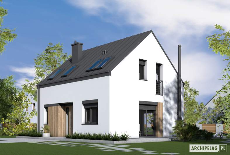 Projekt domu Mini 18 - wizualizacja frontowa