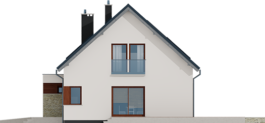 Santiago G1 ENERGO - Projekt domu Santiago G1 ENERGO - elewacja lewa