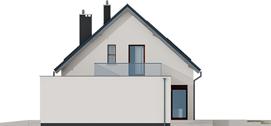Santiago G1 ENERGO - Projekt domu Santiago G1 ENERGO - elewacja prawa