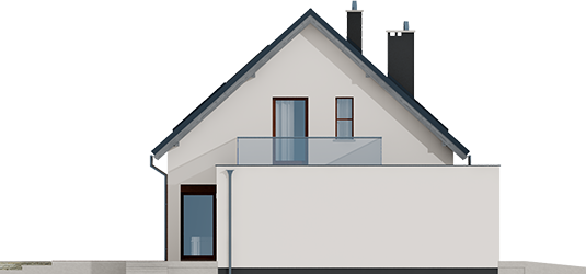 Santiago G1 ENERGO - Projekt domu Santiago G1 ENERGO - elewacja prawa