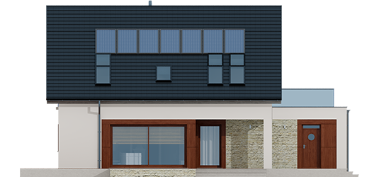 Santiago G1 ENERGO - Projekt domu Santiago G1 ENERGO - elewacja tylna