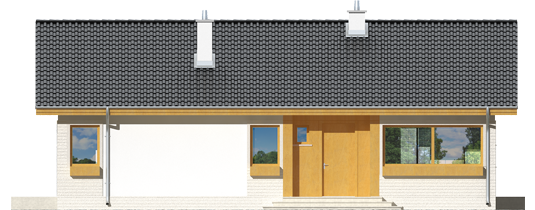 Eric - Projekt domu Eryk - elewacja frontowa