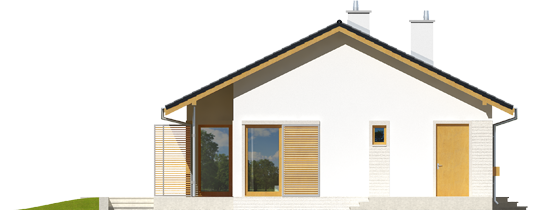 Eric - Projekt domu Eryk - elewacja prawa