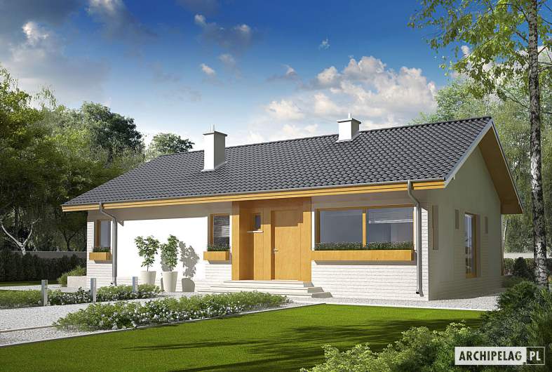 Projekt domu Eryk - wizualizacja frontowa