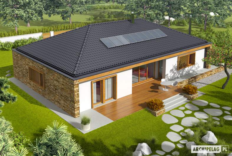 Projekt domu EX 8 G2 (wersja B) - widok z góry