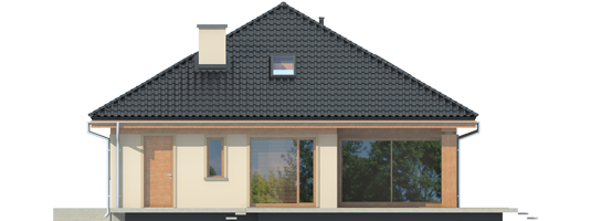 Andrea III - Projekt domu Andrea III - elewacja prawa